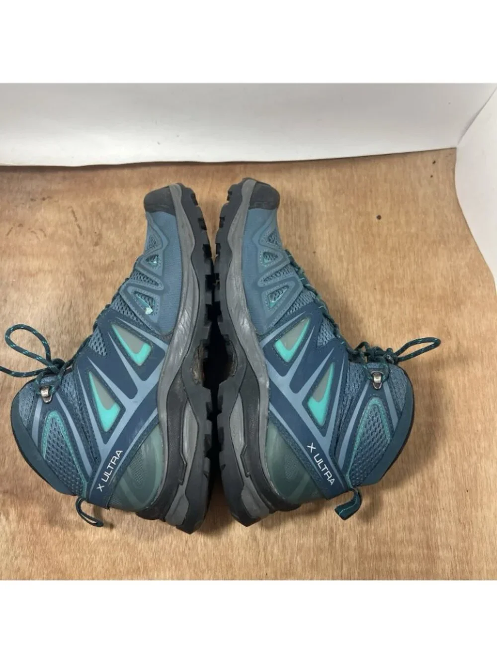 Salomon X Teal Blue 3 Mid Aero Trail Hiking Shoes Boots